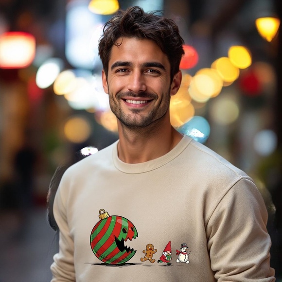 Funny Holiday Chase Sweatshirt Arcade Custom Made Sand Unisex S M L XL XXL - Picture 2 of 7